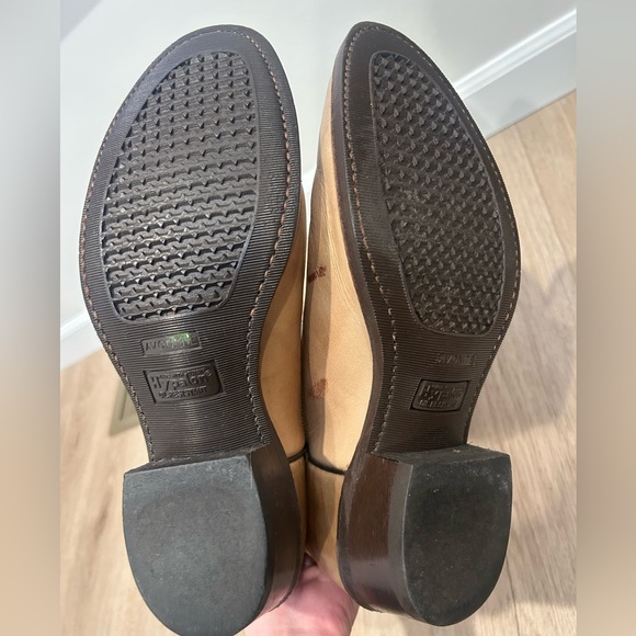 J Chisholm Western Cowboy Boots Tan Marbled USA Made - Size 8.5 D Men’s - Picture 9 of 11